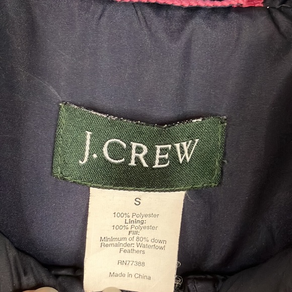 J Crew navy down vest - Picture 3 of 7